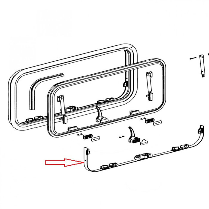 Dometic Dometic S7 Raaminlegbies > 2001 80x40