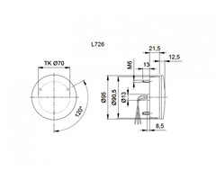 Jokon Jokon Mistlicht/Achteruitrijlicht LED 726 Rond Wit