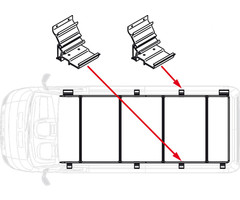 Fiamma Fiamma Fixing Bar Kit Roof Rail Ducato Extra 14.5cm