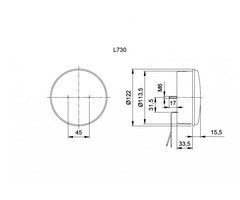 Jokon Jokon Mistlicht/Achteruitrijlicht LED 730 Rond Wit