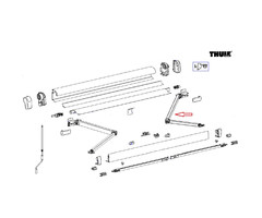Thule Thule 4900 Scharnierarm rechts 300-350