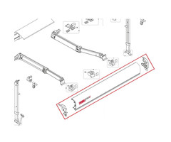 Fiamma Fiamma F80S Lead Rail met Eindkappen 450 Deep Black