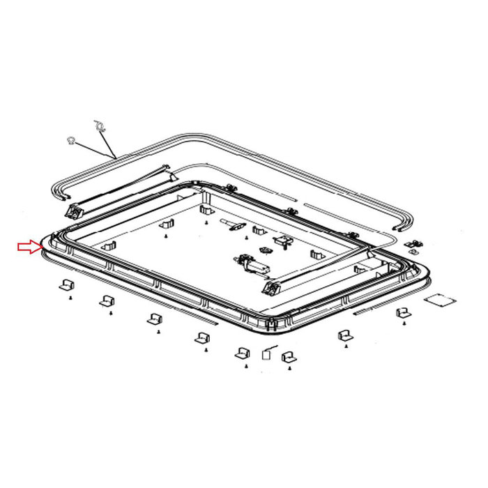 Dometic Dometic Heki 3 Buitenkader