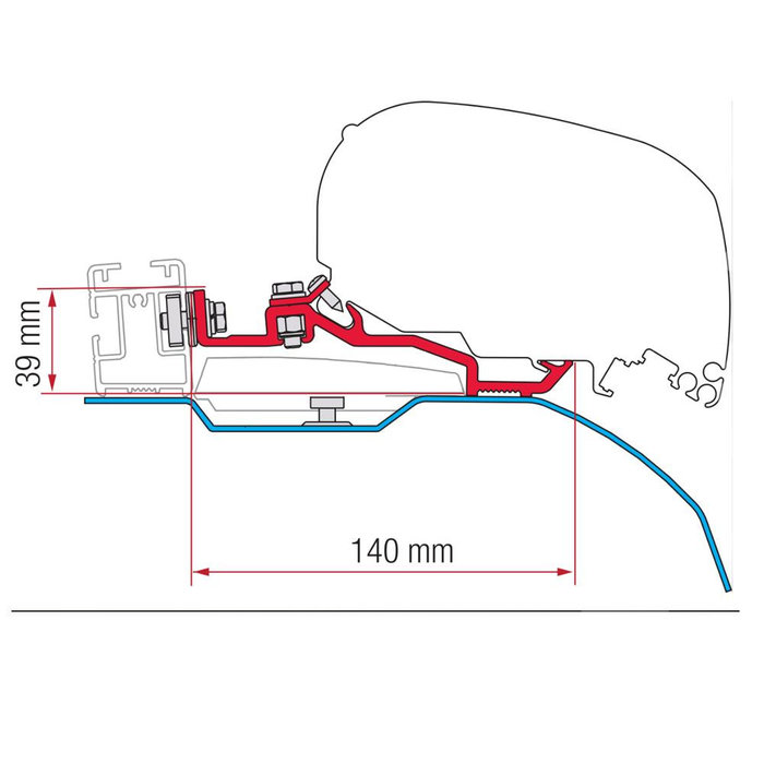 Fiamma Fiamma Ducato SmartClamp Kit H2-L2/L3/L4 >2006 F80S