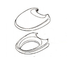 Thetford Thetford Aqua Magic Bravura Bril en Deksel wit