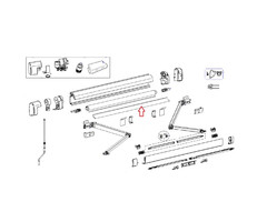 Thule Thule Support Roller Tube Aluminium 5200 4.00