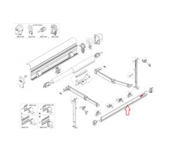 Fiamma Fiamma F45S Leadrail 450 Polar White