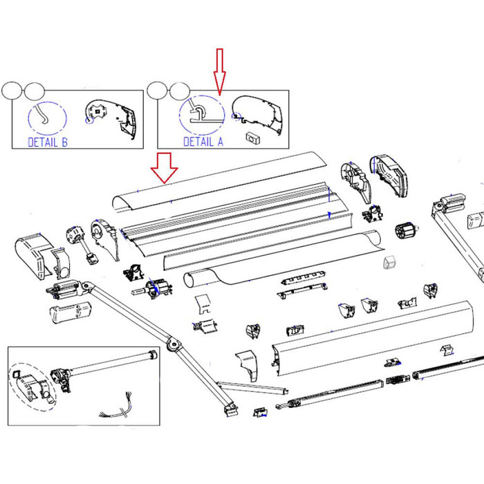 Thule Thule Cover Housing 9200 4.50 Wit V2