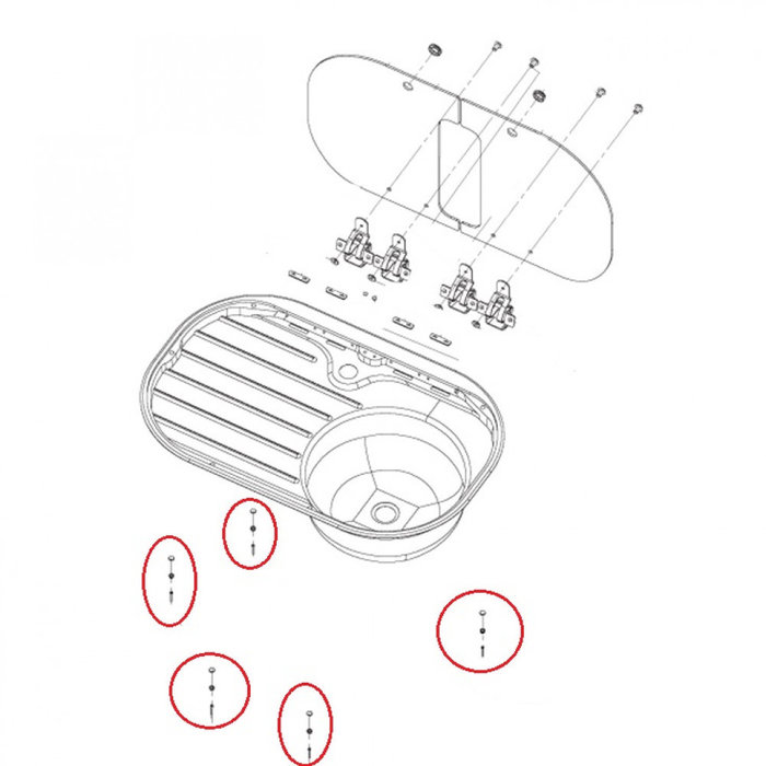Dometic Dometic MO8821 Montageset (5st)