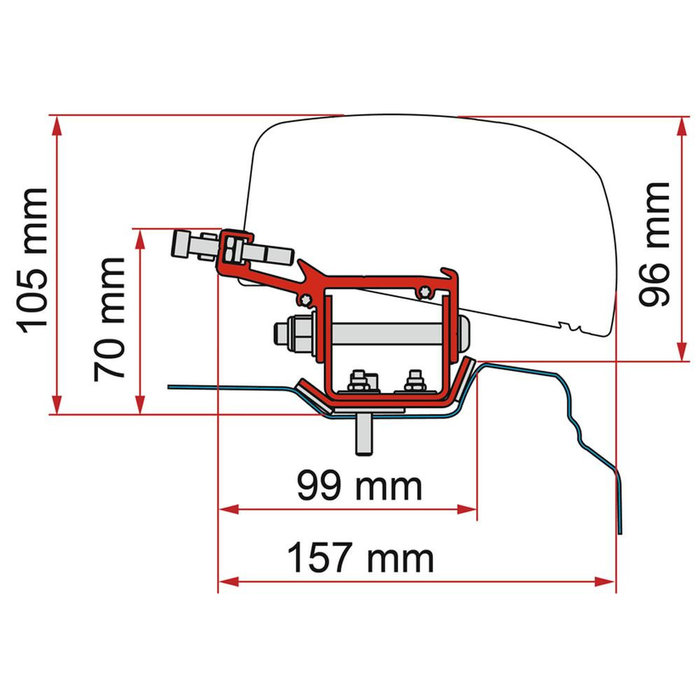 Fiamma Fiamma Renault Trafic Kit H1-L2 >2014 F40Van