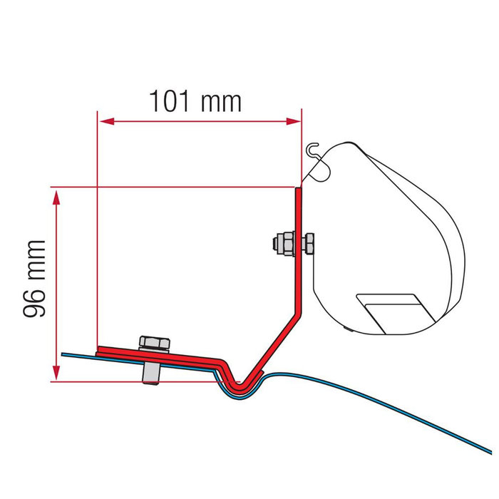 Fiamma Fiamma VW Caddy Maxi Kit H1-L1 >2016 F35