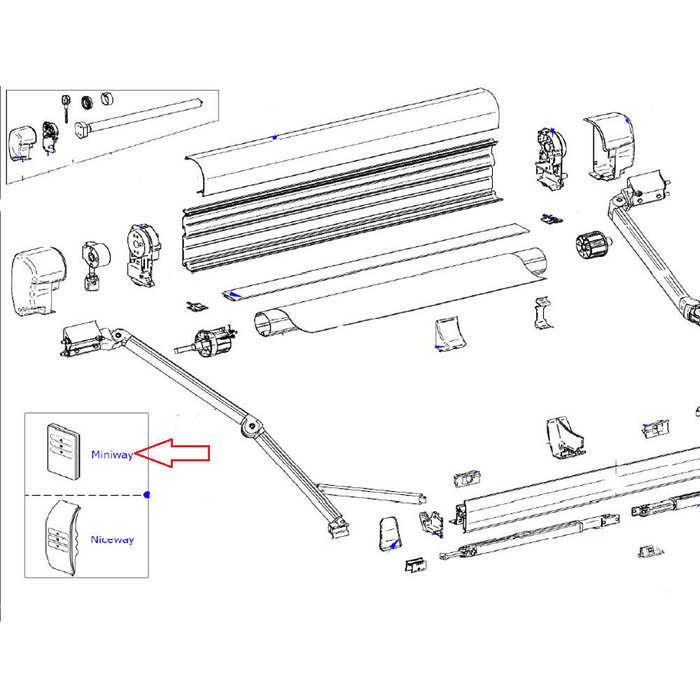Thule Thule 8000/ 9200 Afstandsbediening <2016
