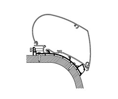 Thule Thule Eriba Touring 820 Roof Adapter 500