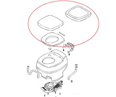 Thetford Thetford Aqua Magic Starlite Bril en Deksel