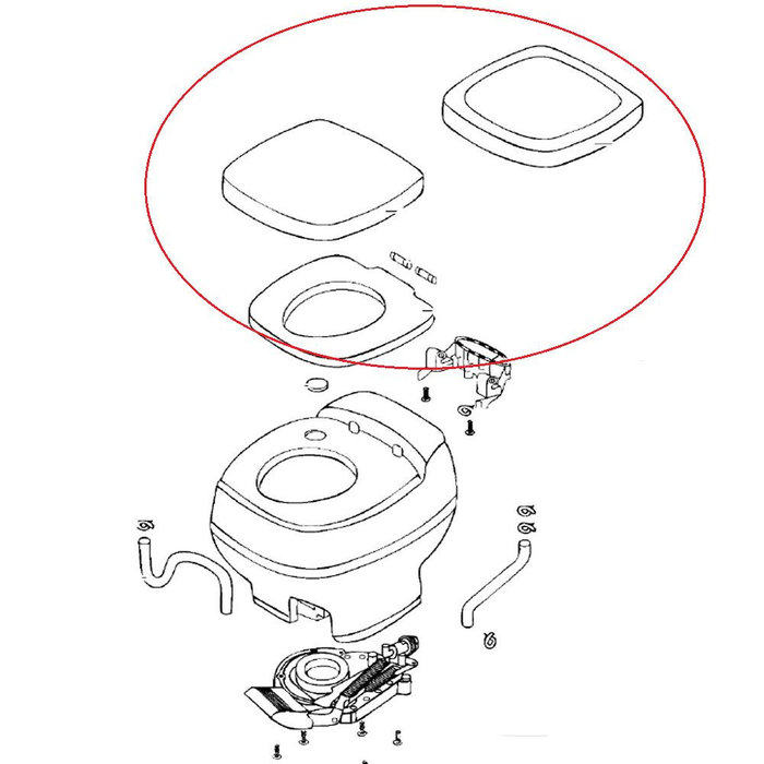 Thetford Thetford Aqua Magic Starlite Bril en Deksel
