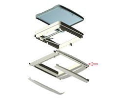 MPK MPK VisionStar M Pro Binnenkader Plisee Wit