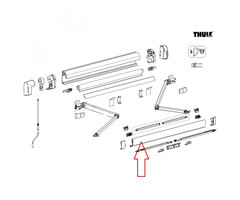 Thule Thule Lead Rail 5200 4.00 Antraciet