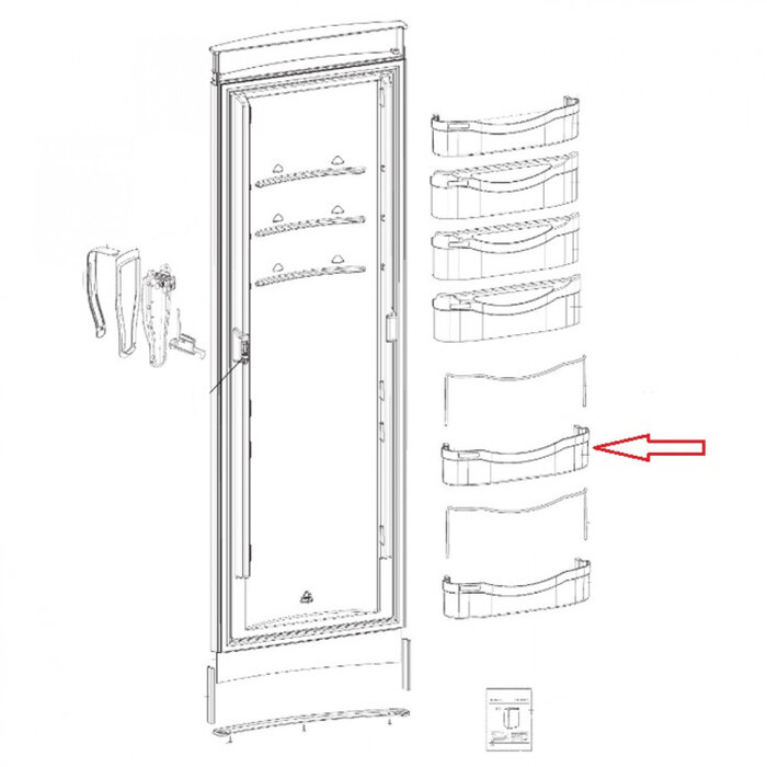 Dometic Dometic RML8330 Deurvak Hobby 314mm