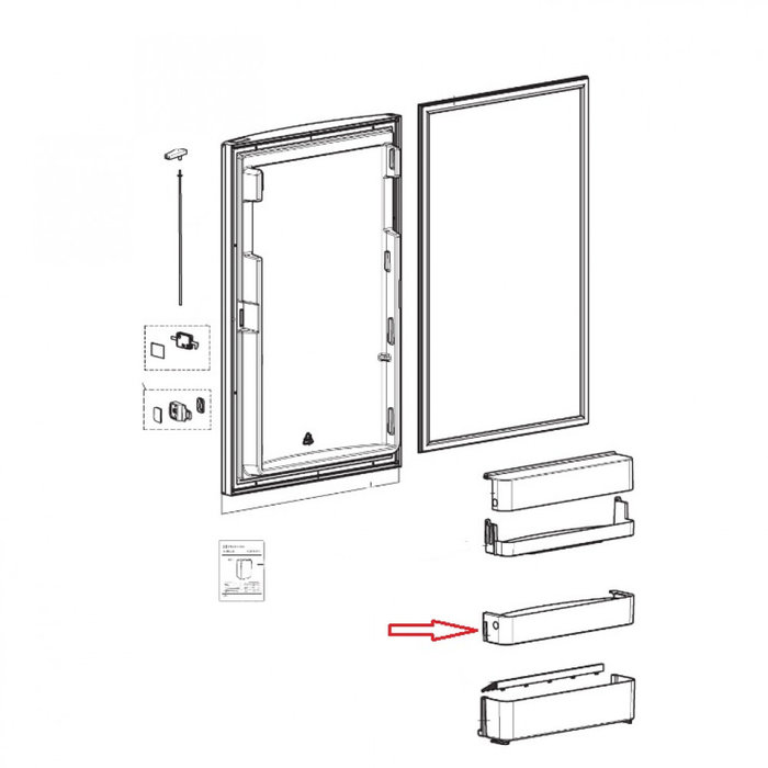 Dometic Dometic RM8400 Deurvak Midden