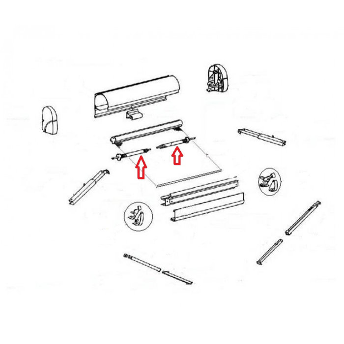 Thule Thule torsion assy 2000 L+R 55230400