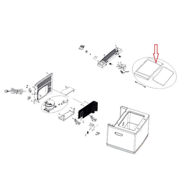 Dometic Dometic Deksel Koelbox C40 Compleet