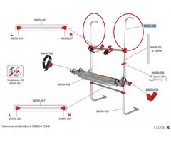 Fiamma Fiamma Bovenarm fietsenrek universeel 98656-553
