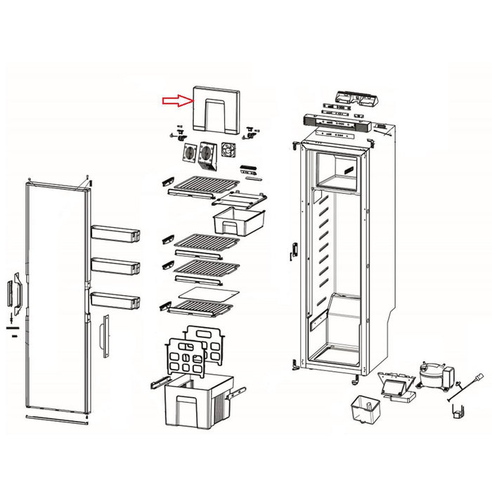 Thetford Thetford Vriezerdeur T2152