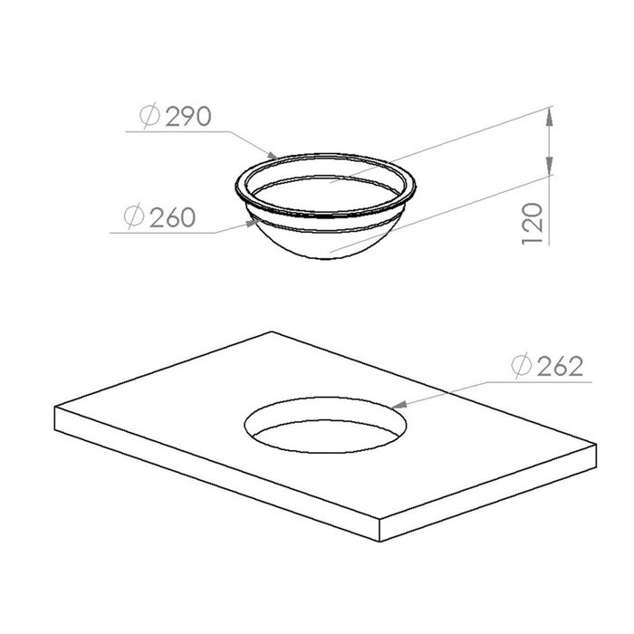 Navy Load Navy Load Spoelbak Rond RVS Ø26–Ø29