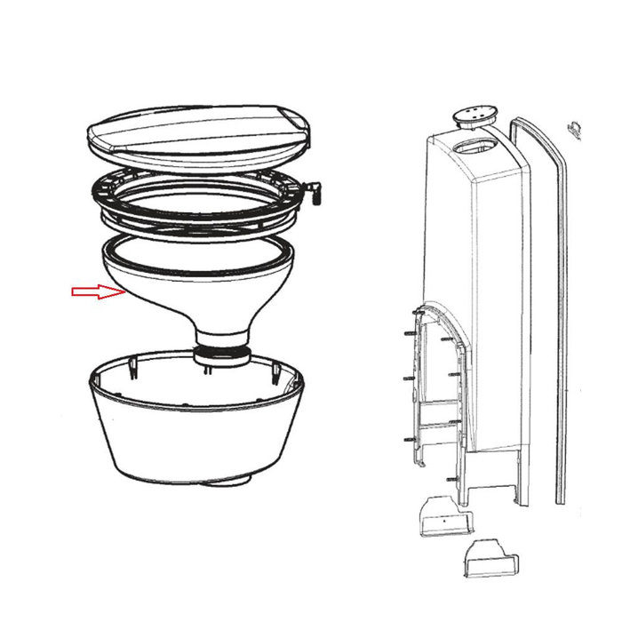 Dometic Dometic CT4110 Toiletpot  Compleet