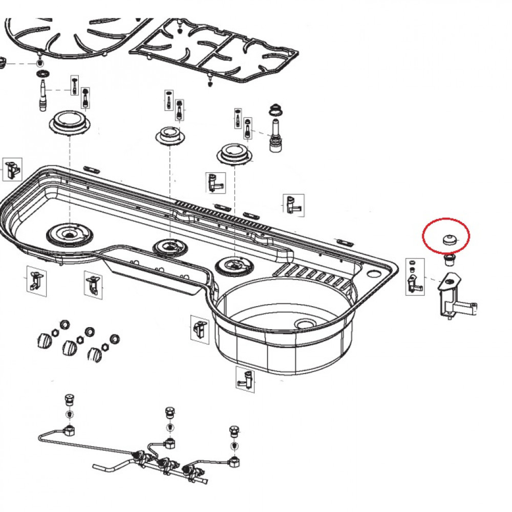 Dometic Dometic Montageset Deksel 8st. MO9323