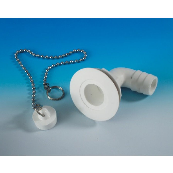 FjordOutdoor Afvoerplug Haaks 19mm Compleet