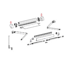 Thule Thule VW Carlifornia Luifel Eindkappenset