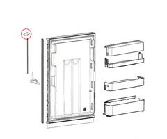 Dometic Dometic RM85.. Knop Deurvergrendeling rechts scharnier