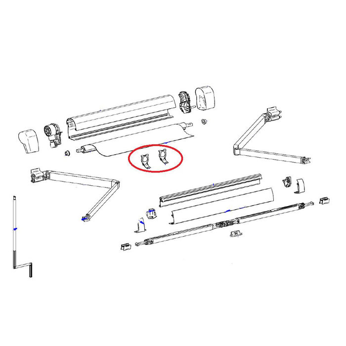 Thule Thule 5102 Positioner Spring Arm VW 2stuks