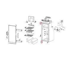 Thetford Thetford Scharnierset Links T2090