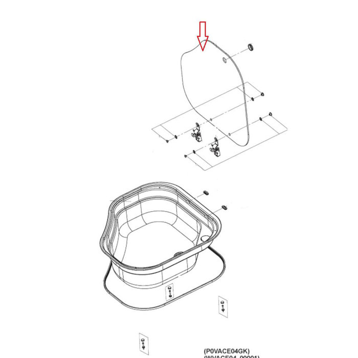 Dometic Dometic CE04 Glasdeksel