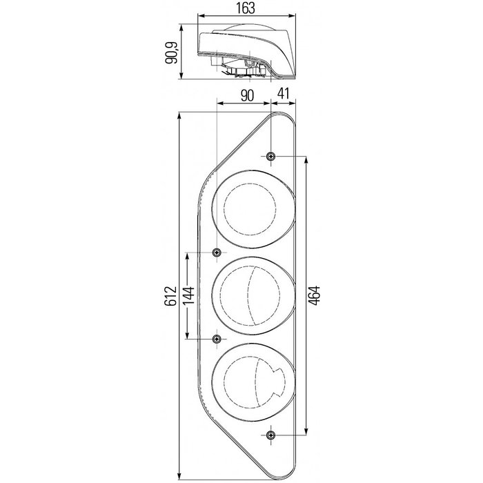 Hella Hella Achterlicht Caraluna Modular Rem/ Knipper/ Mist/ Achteruit/ Zijmarkering Rechts