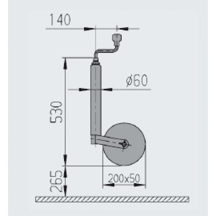 AL-KO AL-KO Neuswiel Profi Star Stalen Velg 200x50mm 60mm