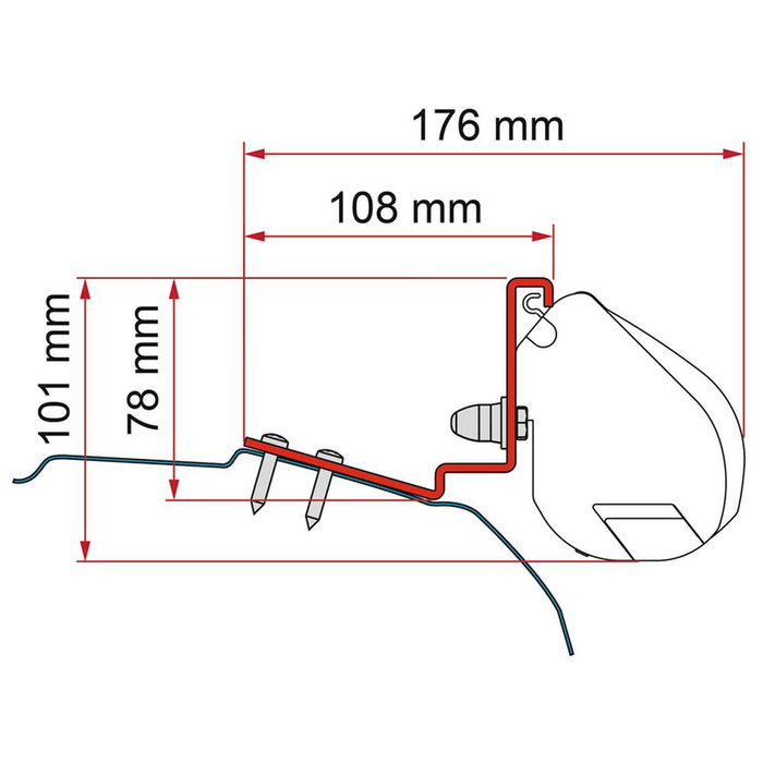 Fiamma Fiamma Ford Custom Capcoast/Capland/Caplife Kit F35