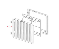 Dometic Dometic Luchtafvoerrooster LS230 Wit/Grijs