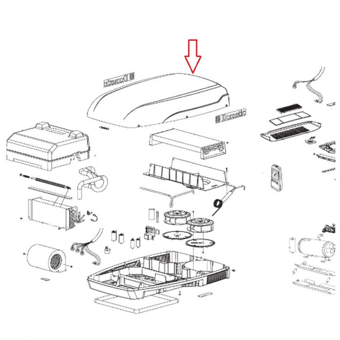 Dometic Dometic B2200 Afdekkap Wit