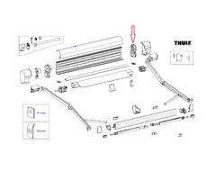 Thule Thule 8000 Eindkap binnenwerk rechts 220V