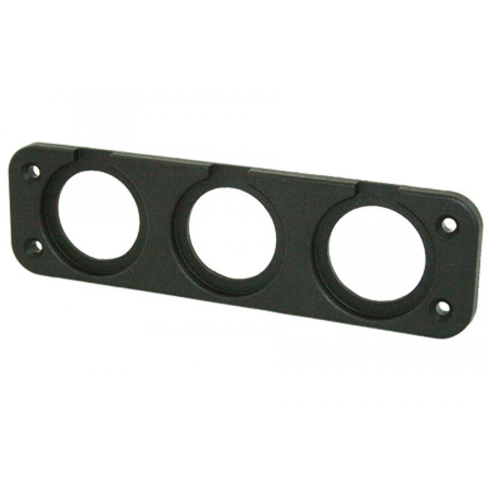 Fjord Outdoor Power Line Afdekraam 3-Vaks Inbouw Zwart