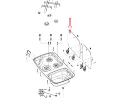 Dometic Dometic MO7103 Kookcomfoor Glasplaat Grijs