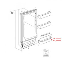 Dometic Dometic RM4270 Deurvak Onder