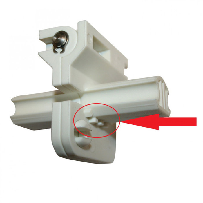 Travelvision Travel Vision R6/ R7 scharnier met ribbels