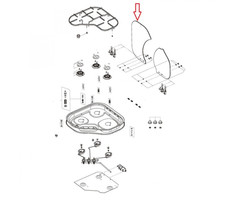 Dometic Dometic CE04-DF Glazen Afdekplaat Lnks