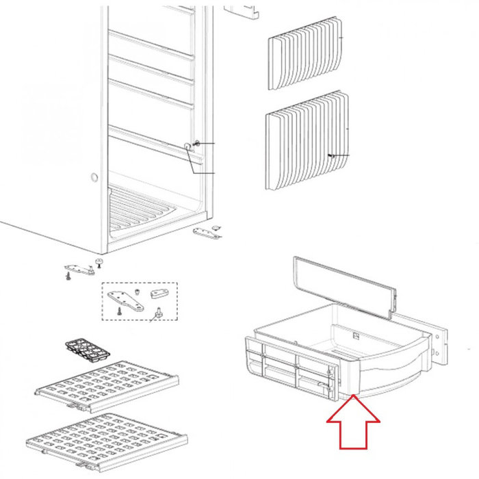Dometic Dometic  RML8330 Vershouder Blauw 313x401x122mm