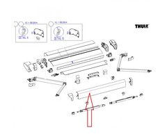 Thule Thule lead rail 6200 3,5m white