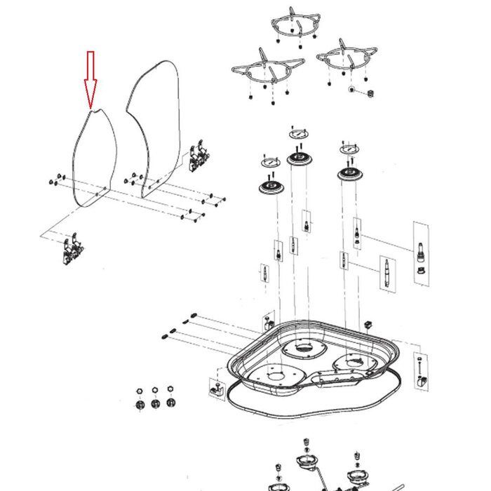 Dometic Dometic Pisk 2000 Glasplaat
